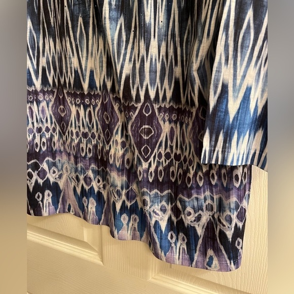 CHICO’S~ BLOUSE~BLUE~SILVER~1X - Picture 6 of 8